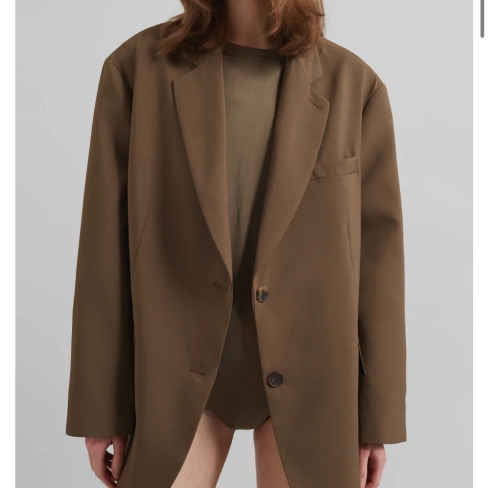 The Frankie Shop Bea Blazer in Chocolate